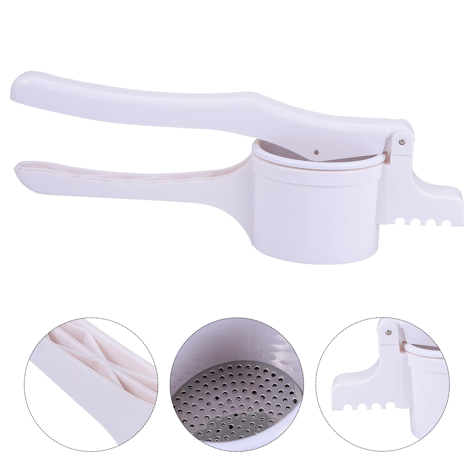 Hemoton Patata Ricer Plástico Papas Masher Frutas Verduras Prensador Manual Exprimidor de Limón Cítricos para Prensar Papas Frutas Verduras y Alimentos para Bebés