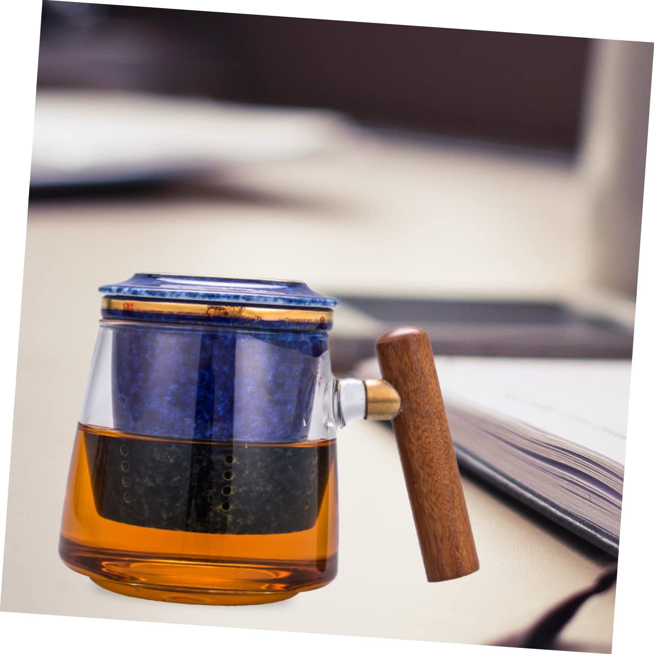 ZONSUSE Olifant Theemok, olifant mok met theezakje houder, olifant koffiekopje, nieuwigheid 3D dierlijke theemok, grappige Office Theekop, voor Koffie Theezak, Geschenken voor Mannen Vrouwen Thee