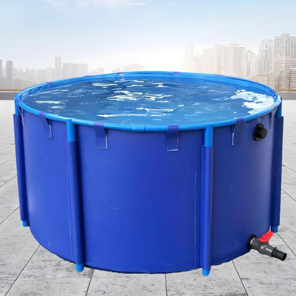 Estanque de peces plegable grande para crear un oasis vivo en el jardín de casa