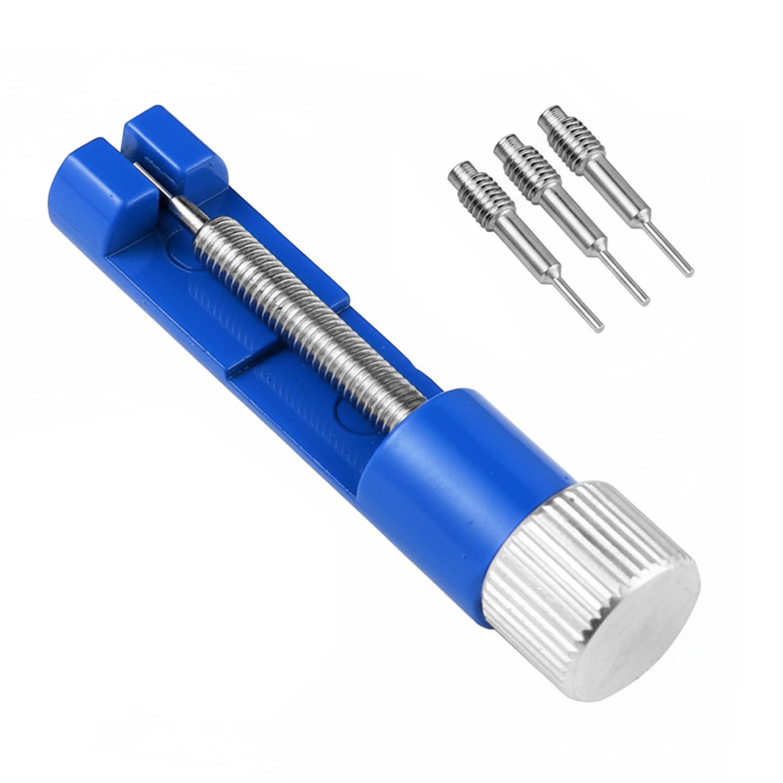 Heizhu Unisex Blue Watch Link Remover Kit For Watches, Watch Link Removal Kit, Watch Strap Removal Tool With 3 Extra Pins, Bracelet Link Removal Tool,