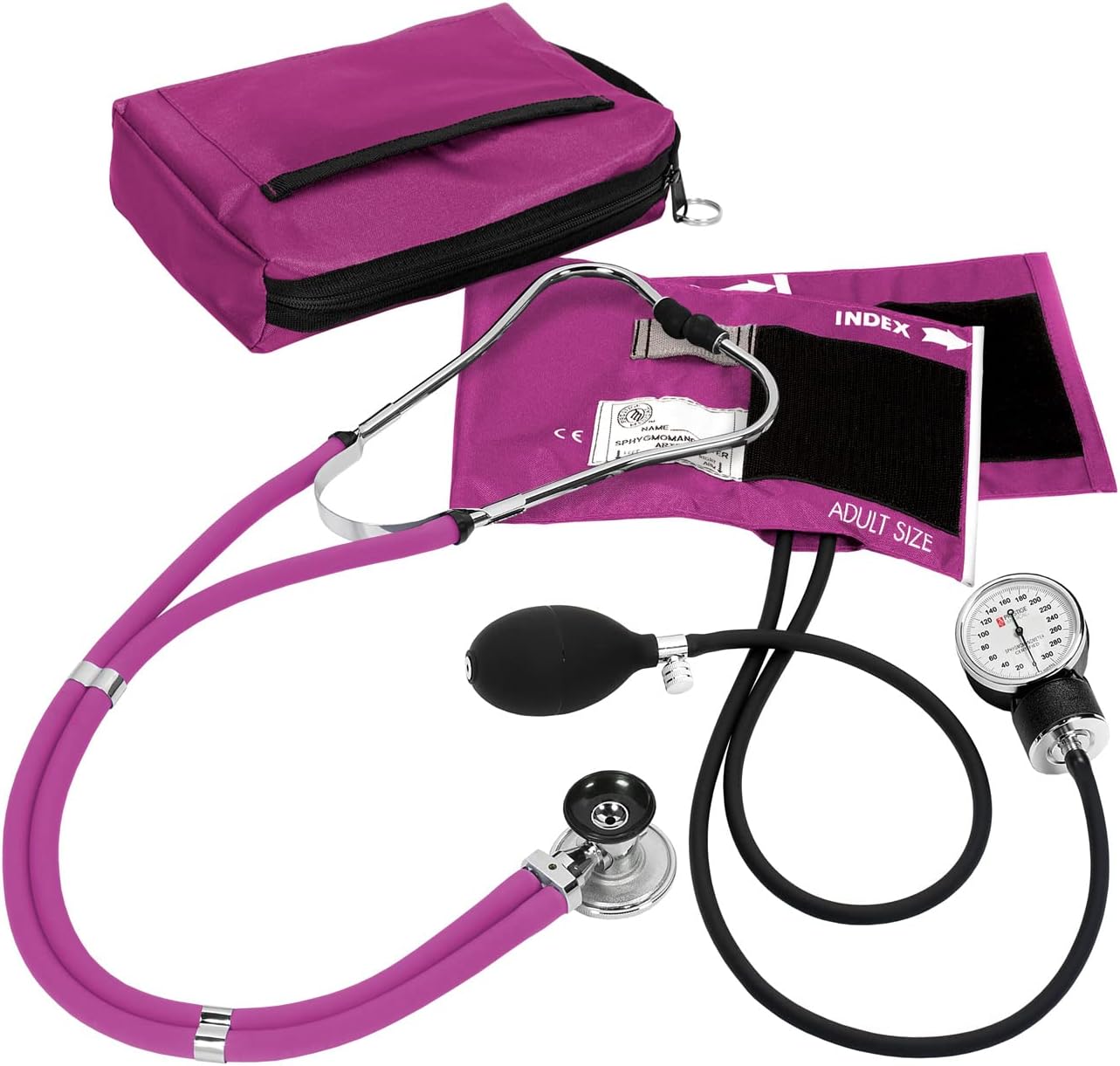 Prestige Medical Aneroid Sphygmomanometer/Sprague-Rappaport Kit, Orchid