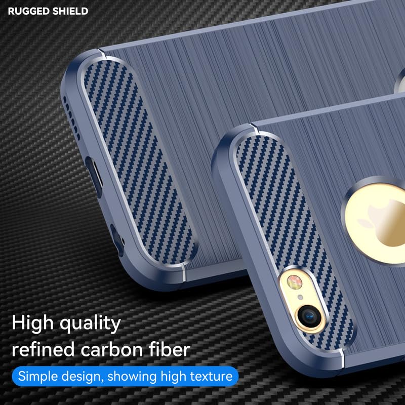Image of Hybrid Carbon Fiber Back Case for iPhone 6 Plus / 6s Plus (Blue)