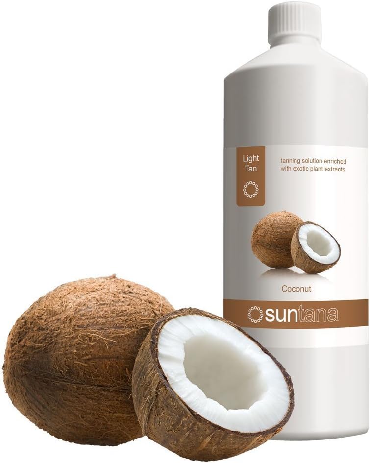 Suntana Spray Tan Coconut Fragrance Light 8% DHA Sunless Solution - 1000ml