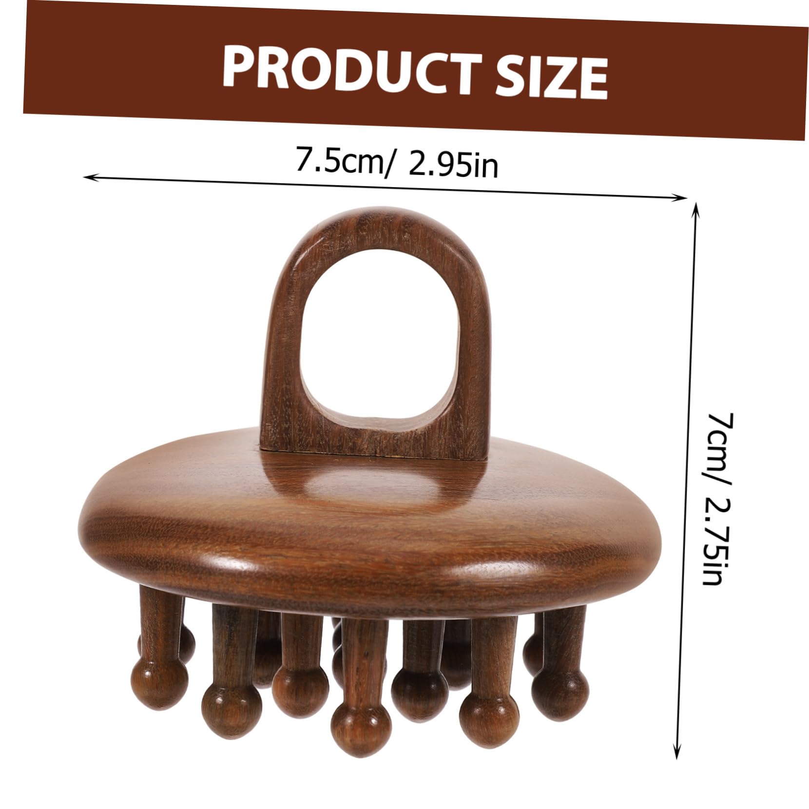 3 Piezas Peina de Madera para Masaje Peina Desenredante de Dientes Anchos Diseño Compacto y Ligero para Tipo de Cabello y Texturas