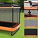 GYMAX 6FT Kids Trampoline with Swing, ASTM Approved Rectangle Recreational Trampoline with Enclosure Safety Net, Indoor/Outdoor Baby Toddler Play Combo Bounce, Birthday for Boy & Girl (Orange)