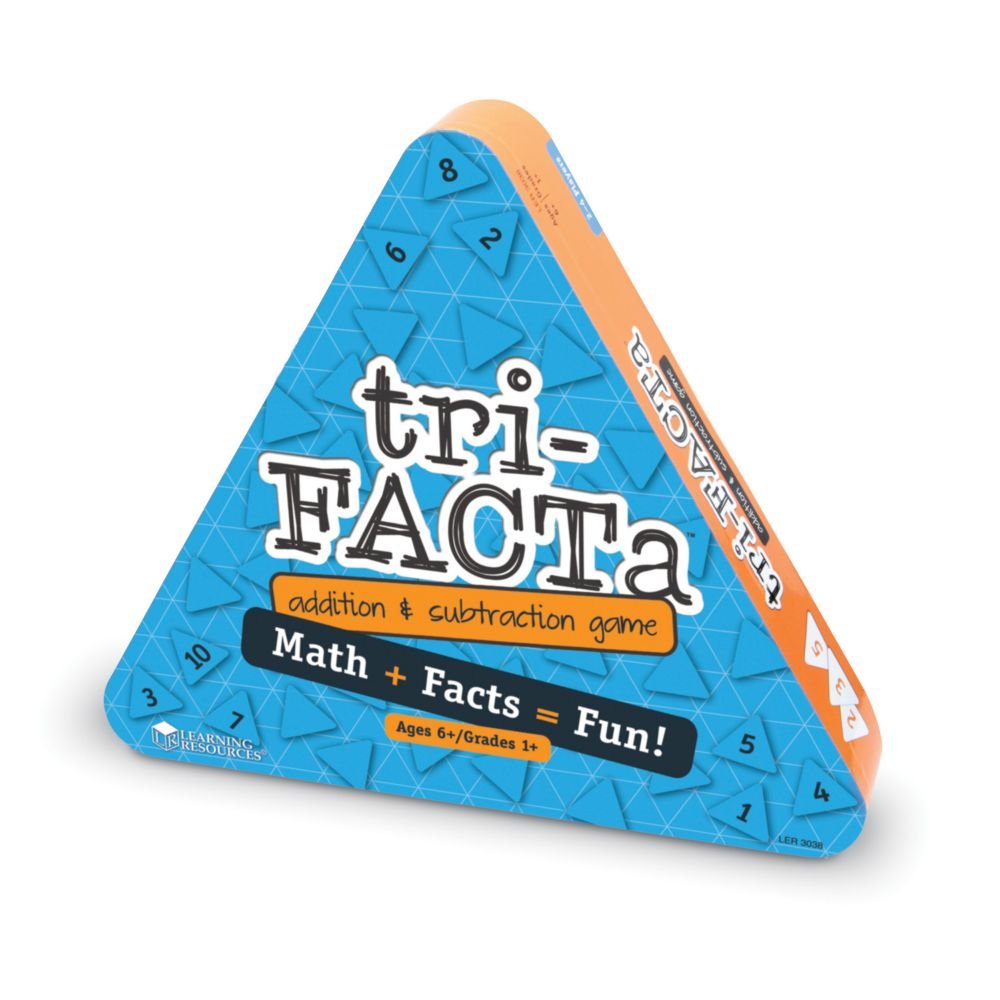 Learning Resources tri-FACTa Addition and Subtraction Game, Early Math Skills, Ages 6+