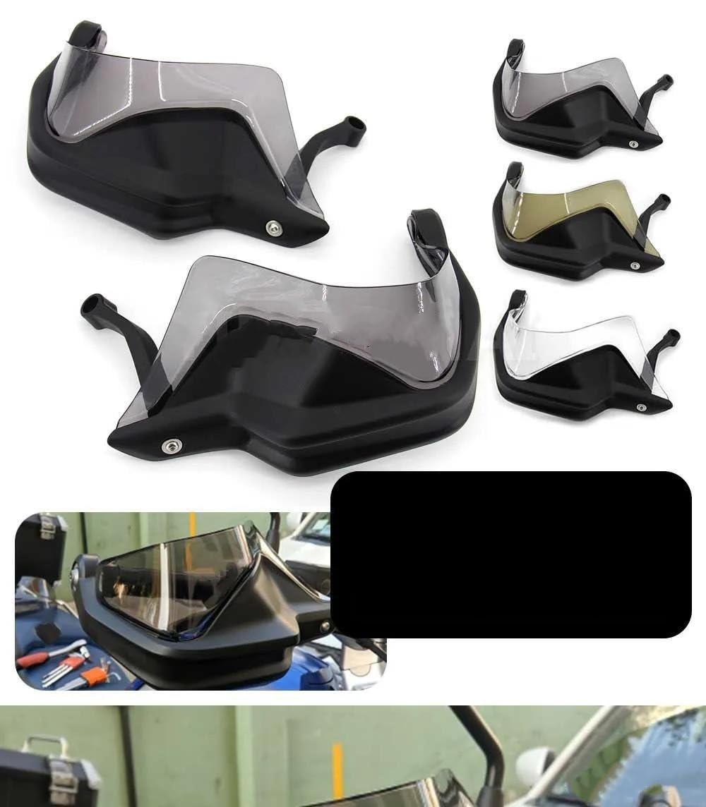 Protectores Manos Moto para R1200GS para ADV para 1200GS para LC para F800GS para Adventure para S1000XR para R1250GS 2013-2019 Paramanos Motocicleta(Set-Black)