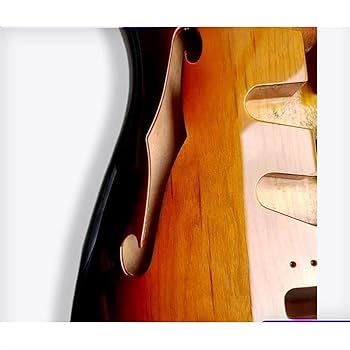 Amazon | セミホローFホール軽量ギターボディ クラシックサン