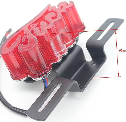 Miniatura 5 de YIBO Motor universal Motorcross LED luz intermitente motocicleta modelo rendimiento luz trasera luz freno Bobber Cafe Racer accesorio 12V