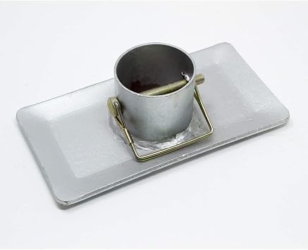 EPR Trailer Jack Foot Plate 5000 lbs Capacity with Pin Base for A-Frame Boat RV Camper