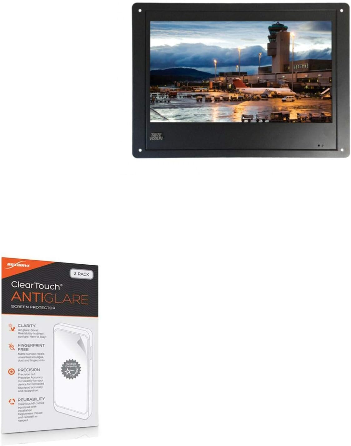 BoxWave Screen Protector Compatible with ToteVision LED-1562HDLX - ClearTouch Anti-Glare (2-Pack), Anti-Fingerprint Matte Film Skin