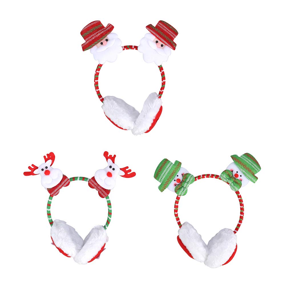 Orejeras navideñas de invierno BESPORTBLE pack de 3 para viajes combinadas con bufanda 2