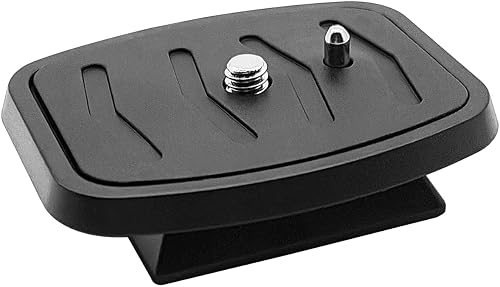 44mm Quick Release Plate, Universal QB-4W Tripod Mount Adapter Replacement for Select Tripods with 44mmx44mm Mounting Slot - Camera Mounting Base Plate