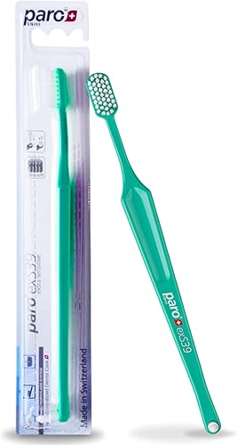 Miniatura 8 de Paro Swiss Paro exS39 Cepillo de dientes extra sensible con cepillo Interspace F  Características duales  Cerdas ultrasuaves  Unisex  (paquete de
