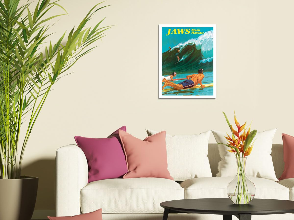 Amazon.com: Jaws - Maui Hawaii - Big Wave Surfing - Vintage