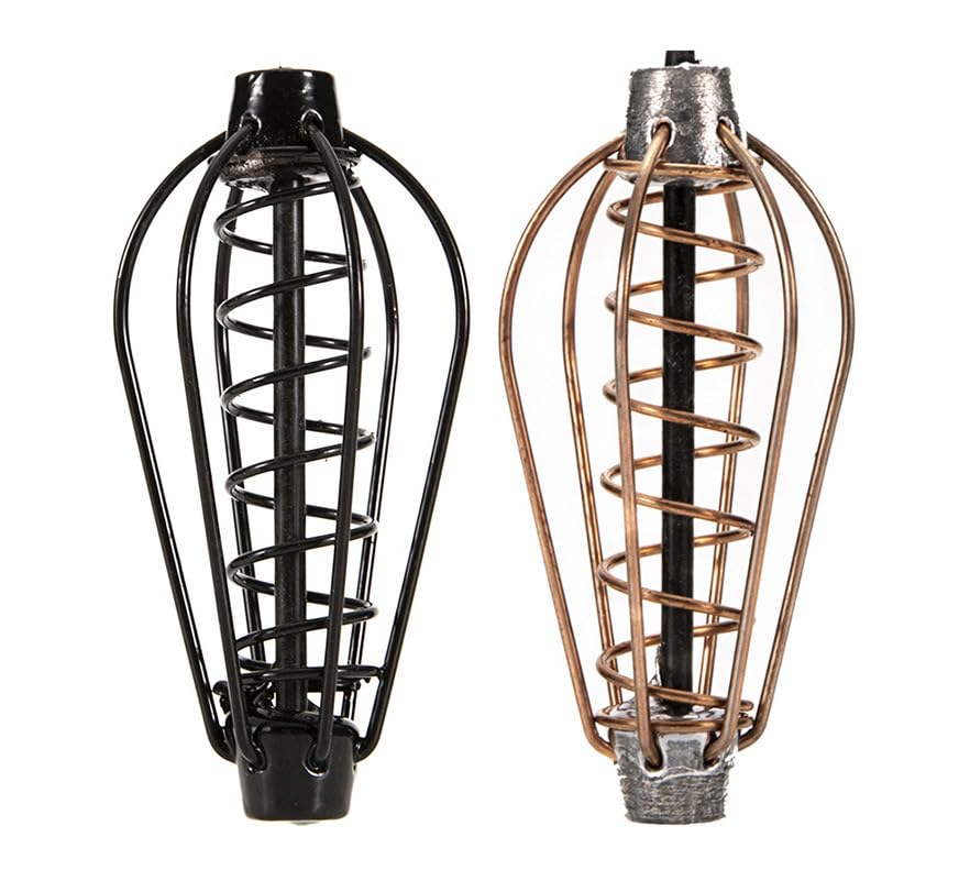 KTGCOZS Pack of 4 Spring Sinker Carp Fishing Feeder 15g 30g 6 Wire Method Swim Feeders