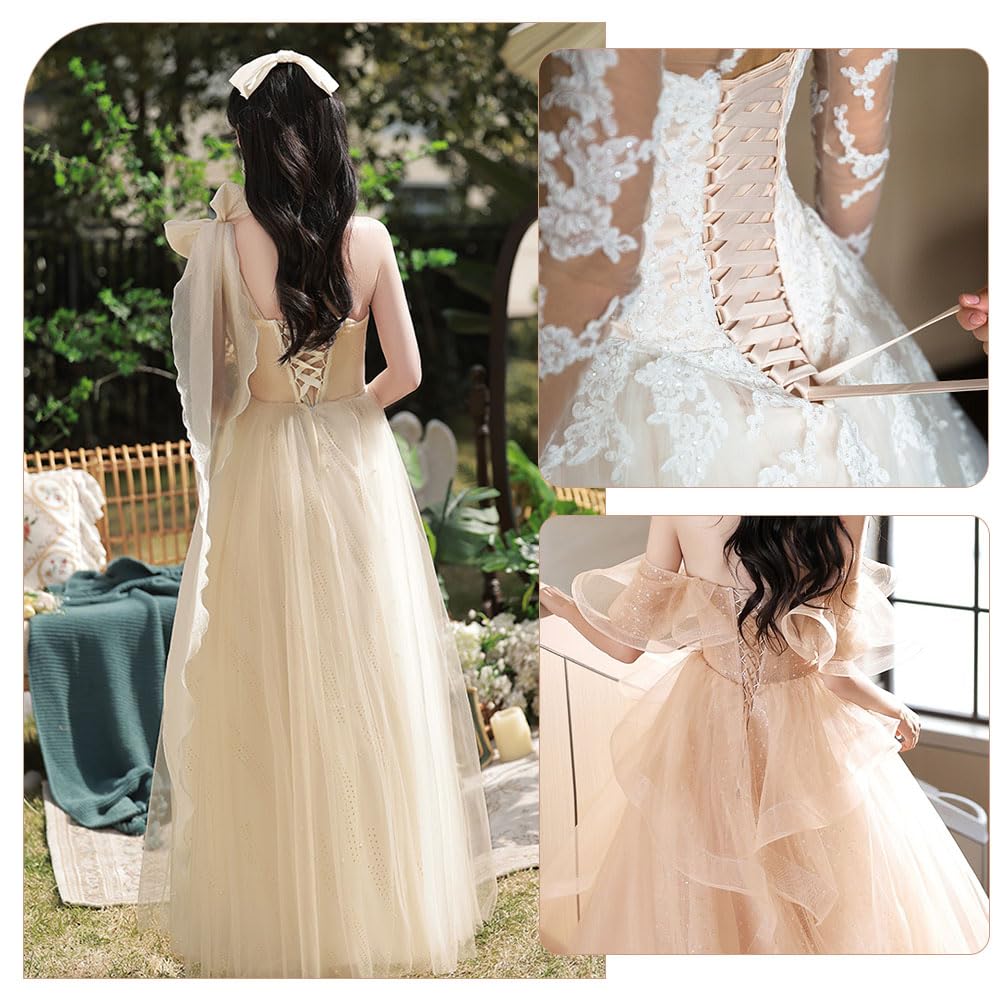 Amazon.com: BENECREAT PeachPuff Corset Back Kit, 3-Piece Wedding Dress  Zipper Replacement, Adjustable Lacing for Prom Dresses & Evening Gowns :  Clothing, Shoes & Jewelry