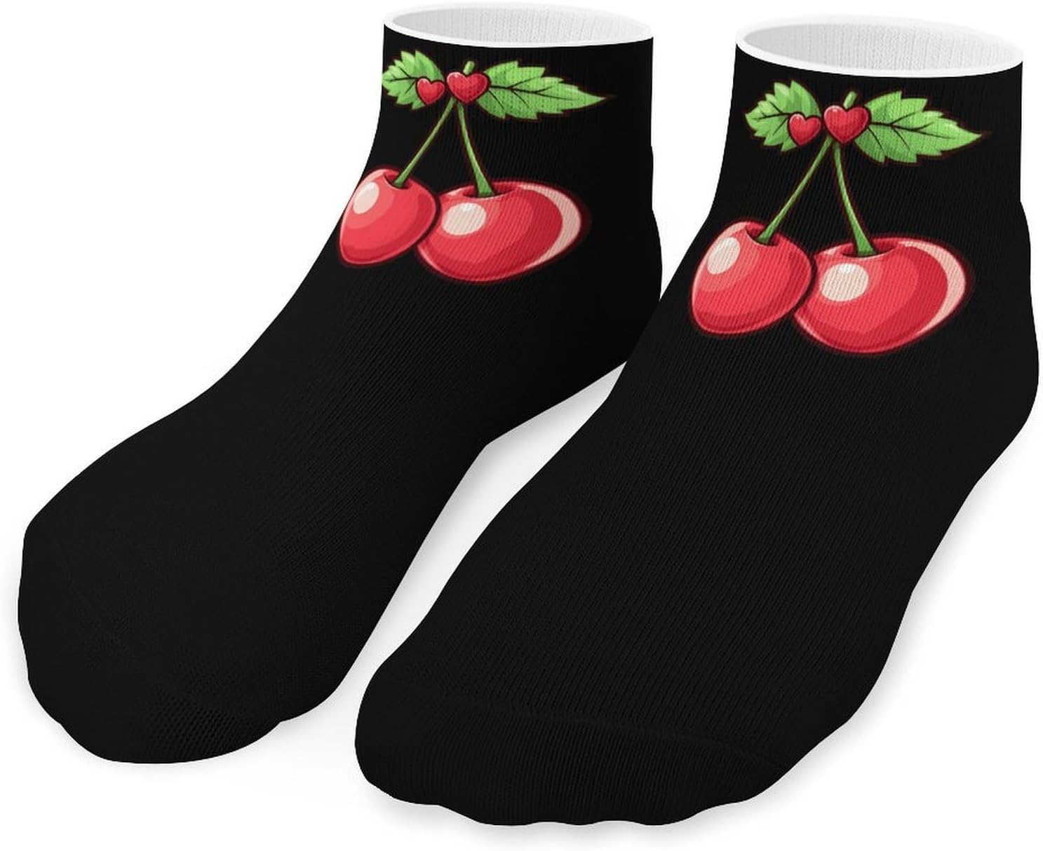 Cherrywith Heart Ankle Socks for Men Women Low Cut Crew Sock Casual Sports Clothing