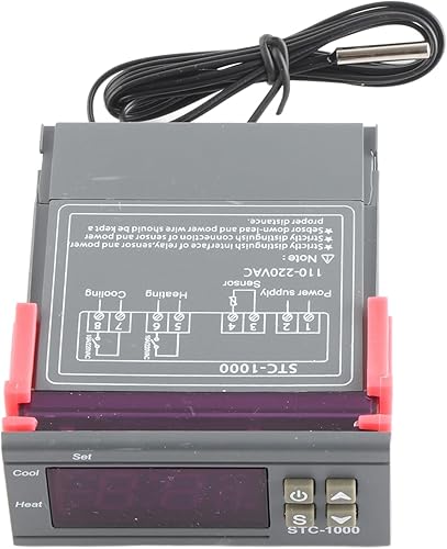 Miniatura 6 de Controlador de temperatura digital multiusos, termostato de refrigeración y calefacción, termostato digital de temperatura, termostato Fahrenheit