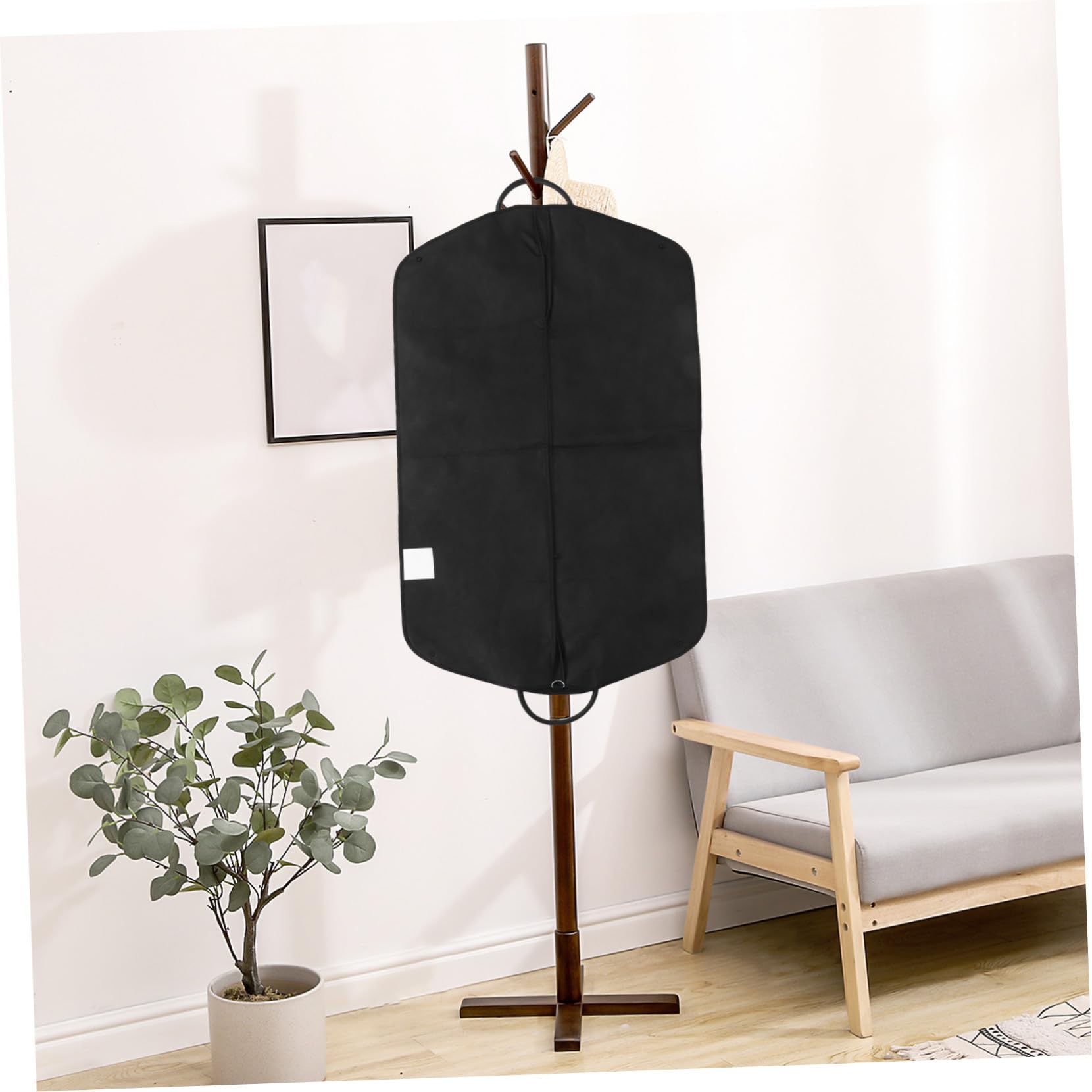 POPETPOP 2 Piezas Bolsa para Trajes No Tejida con Asa Protectora para Vestidos Abrigos y Chaquetas Ligera y Transpirable para Viajes y Almacenamiento