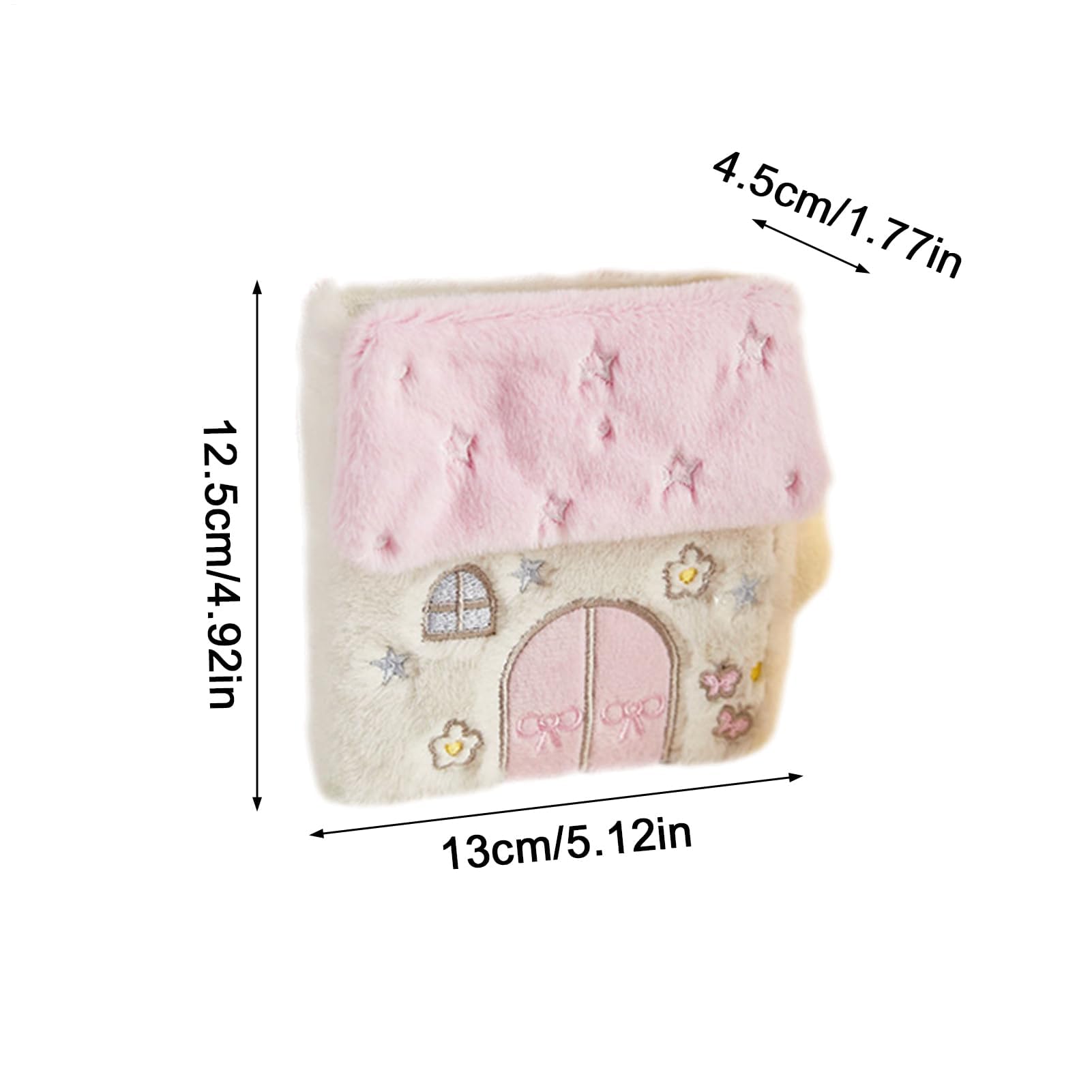Albumy fotograficzne typu scrapbook, Cartoon Plush Photocard Album Binder Multicolor 20 Inner Pages 3 inch(Pink)