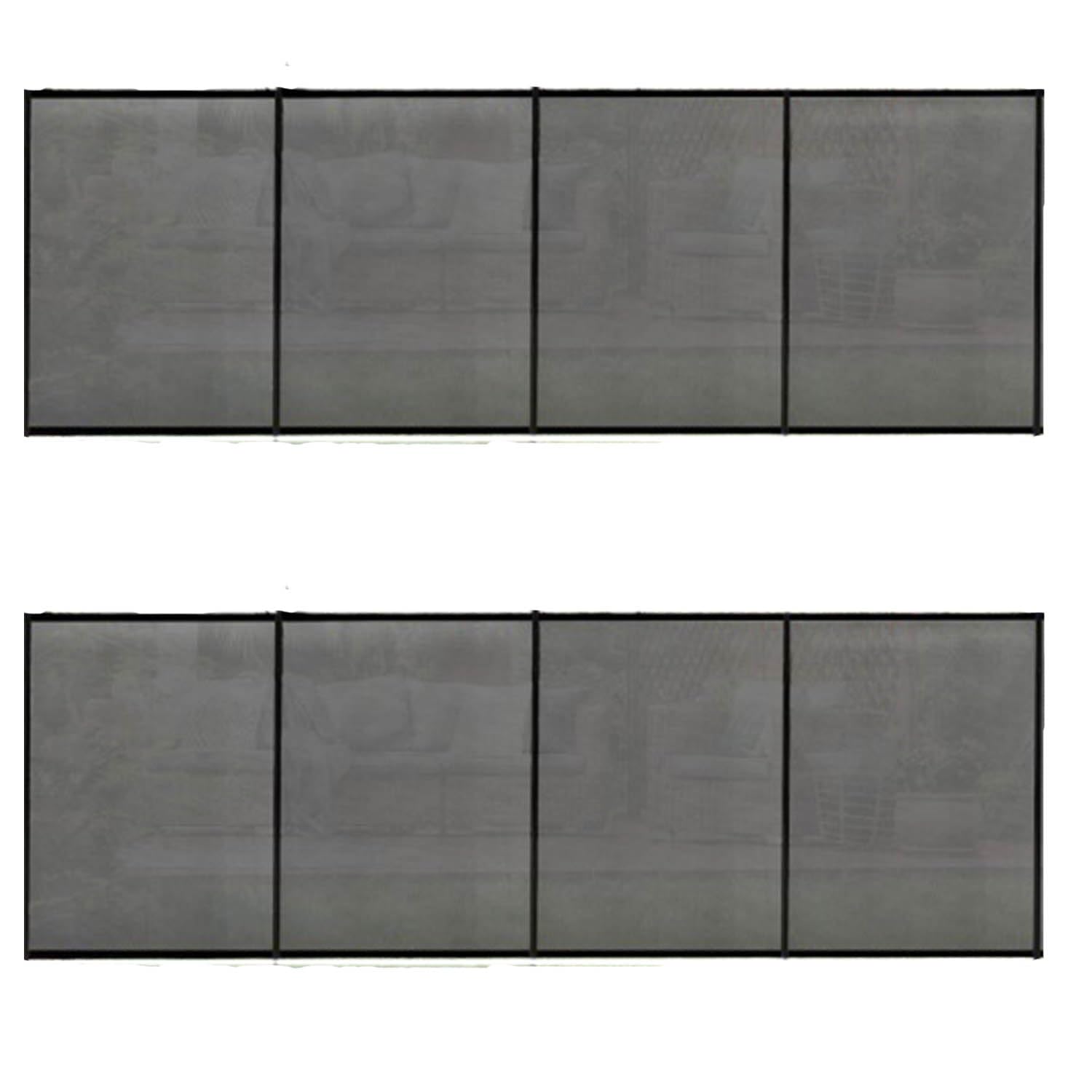 GOPLUS Valla de Seguridad para Piscina 360x125cm, Barrera de Protección para Niños o Mascotas, Valla Desmontable de Teslin para Piscina, Estanque y Jardín (2)