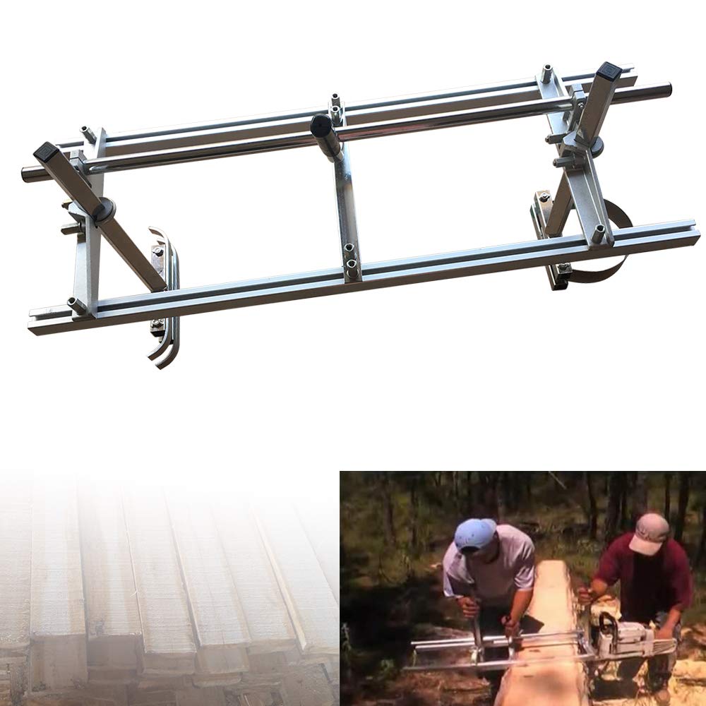 Motosierra móvil, sierra ajustable, bolsa de almacenamiento ajustable, portátil, molinillo de motosierra, riel guía de motosierras de 35,5 – 60,96 cm