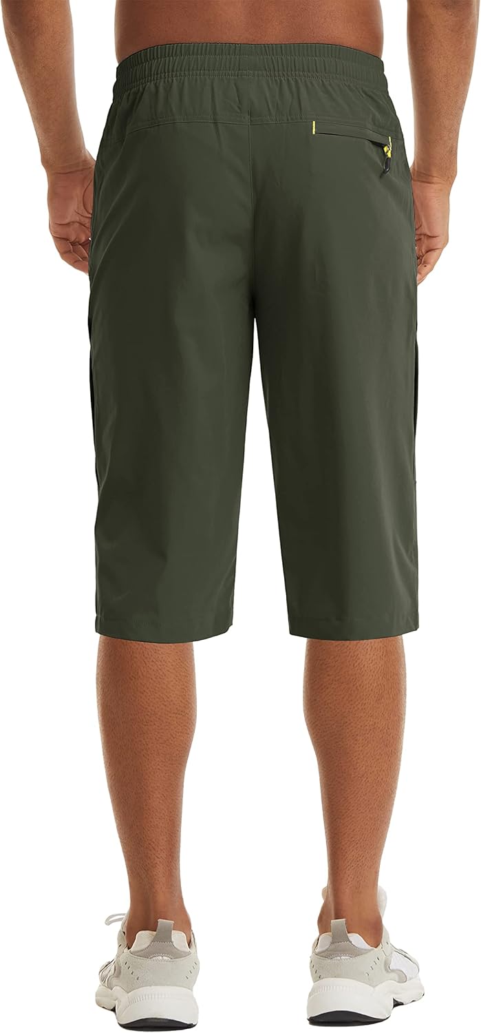 Men's Capri Shorts Quick Dry Below Knee 3/4 Capri