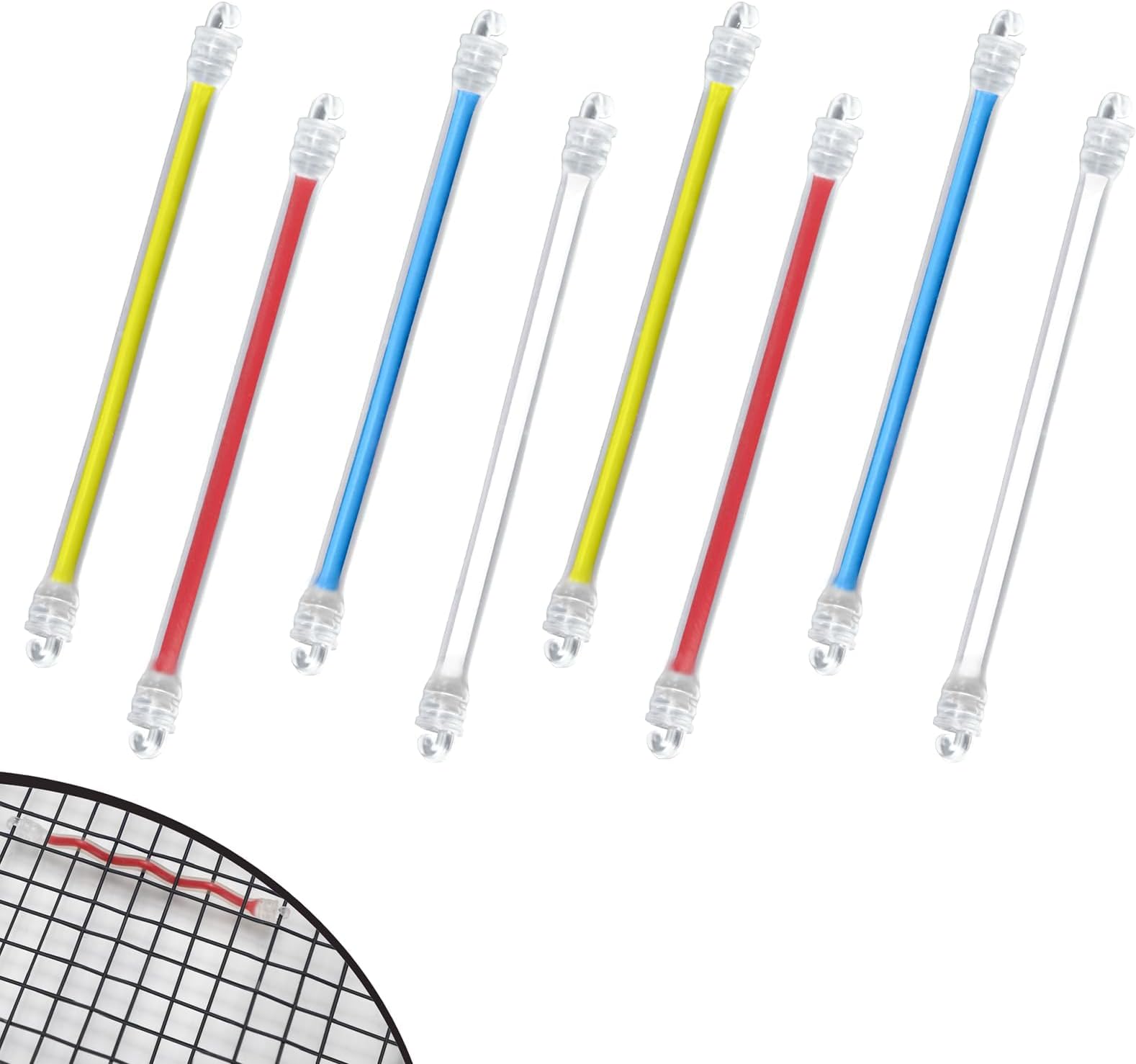 SPORTIC 8 pcs Tennis Racket Dampener, Racket Shock Absorber to Reduce Vibration, Tennis Racquet Vibration Dampener, Racquet Accessories for Tennis Player Sports Favor-4 Colors