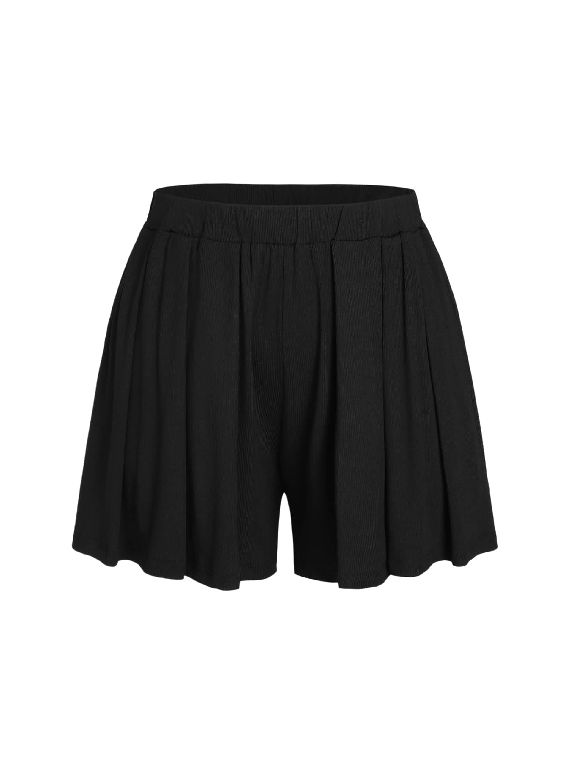 CIDER Plus Size Women Shorts Elastic Waist Wide Leg Flowy Shorts | Lounge, Summer Vacation, Boho, Casual Outfits