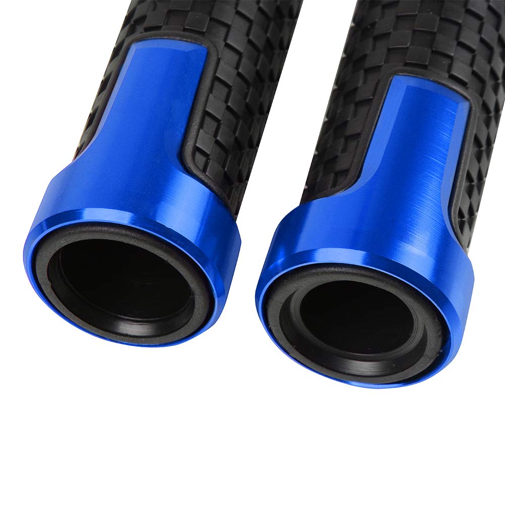 22mm 7/8'' Moto CNC Manopole Manubrio per MT-09 SP MT09 MT01 MT03 MT07 MT10 2000-2017 2019 2021 2022 2023 2024 -Blu