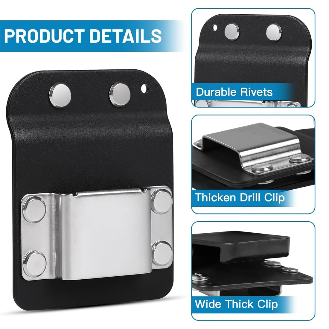 HAGNA Clip Per Trapano Per Cinture, Porta Attrezzi Da Cintura, Cintura Porta Attrezzi, Per Avvitatori Ad Impulsi, Trapani Senza Fili, Chiodatrici, Metri A Nastro