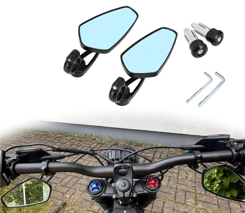 Moto Lusterko końcówkowe kierownicy Motocyklowa k Pasuje Do Surron Lighebee Light Bee SX Elektryczna Kierownica Motocykla Lusterko Wsteczne Retro Okrągła Strona
