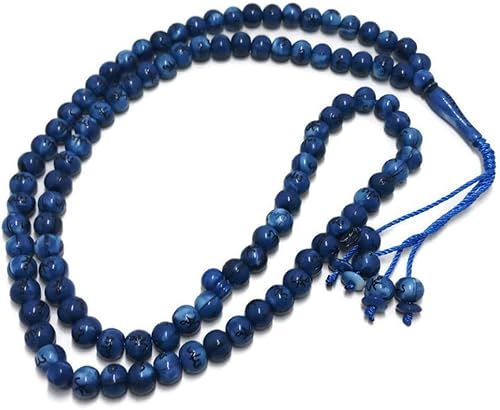 Miniatura 3 de Tasbih musulmán 99 cuentas de rosay AMN-184 oración islámica dhikr Misbaha con nombres de Allah Muhammad grabados en la religión islámica Eid