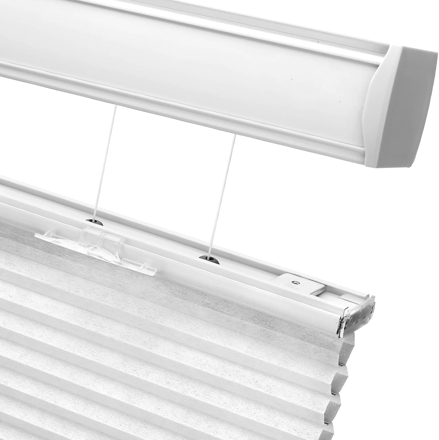 Honeycomb Cordless 100% Blackout Top Down Bottom Up Cellular Shades,Blinds Fabric Window Shades (Ivory)