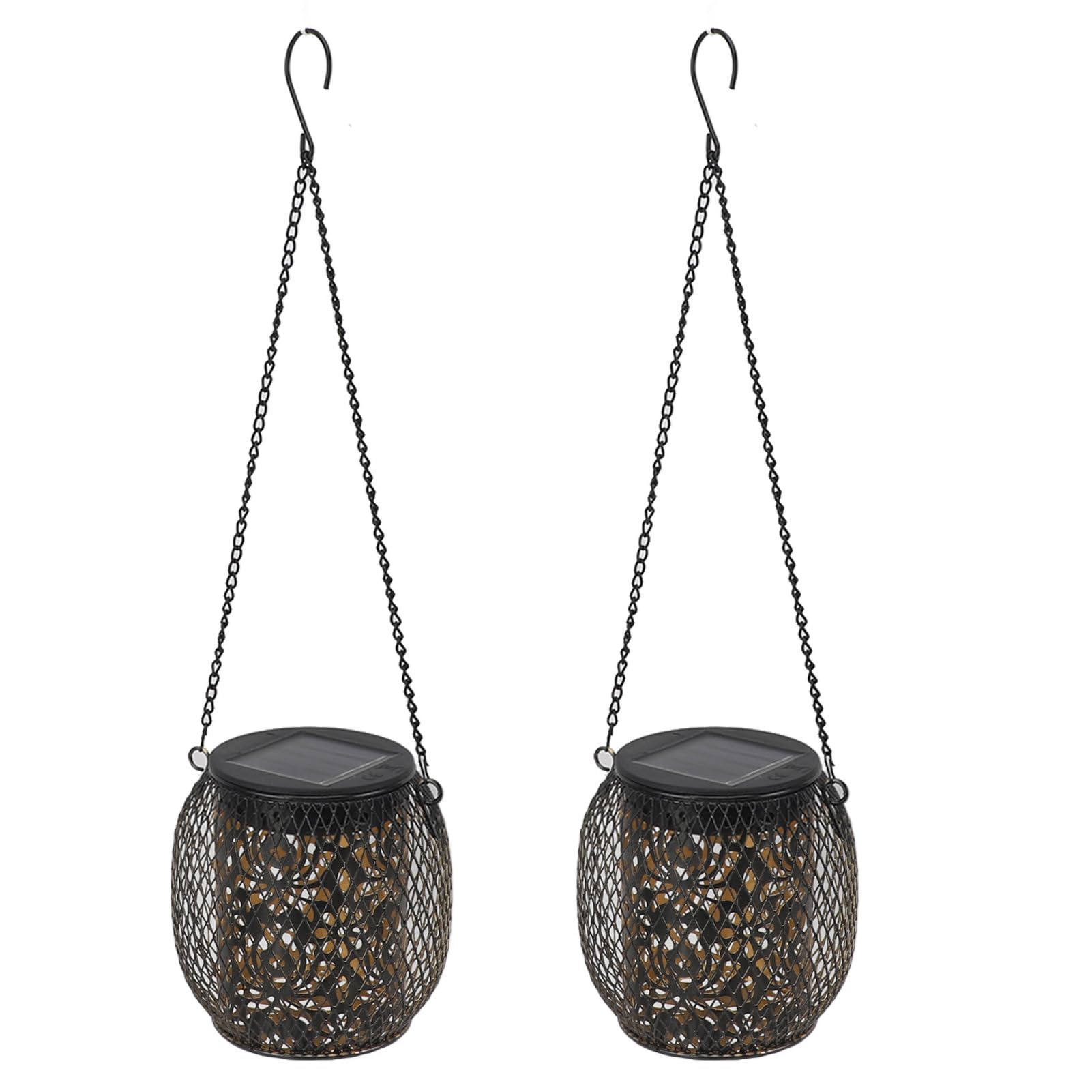 Outdoor Hanging Solar Lanterns Waterproof Decorative Lights for Garden