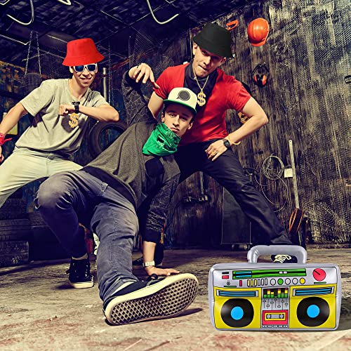 Yaromo Hip Hop Costume Kit, 12 Pack 80S/90S Outfit Rapper Accessories Includes Sunglasses Hoop Earring Bucket Hat For For Summer Women Men #TOP4
