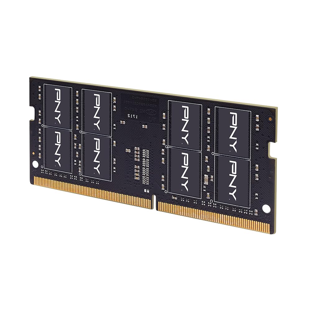 PNYPerformance 16GB DDR4 DRAM 3200MHz (PC4-25600) CL22 (Compatible with 2933MHz, 2666MHz, 2400MHz or 2133MHz) 1.2V Notebook/Laptop (SODIMM) Computer Memory Kit – MN16GSD43200-TB