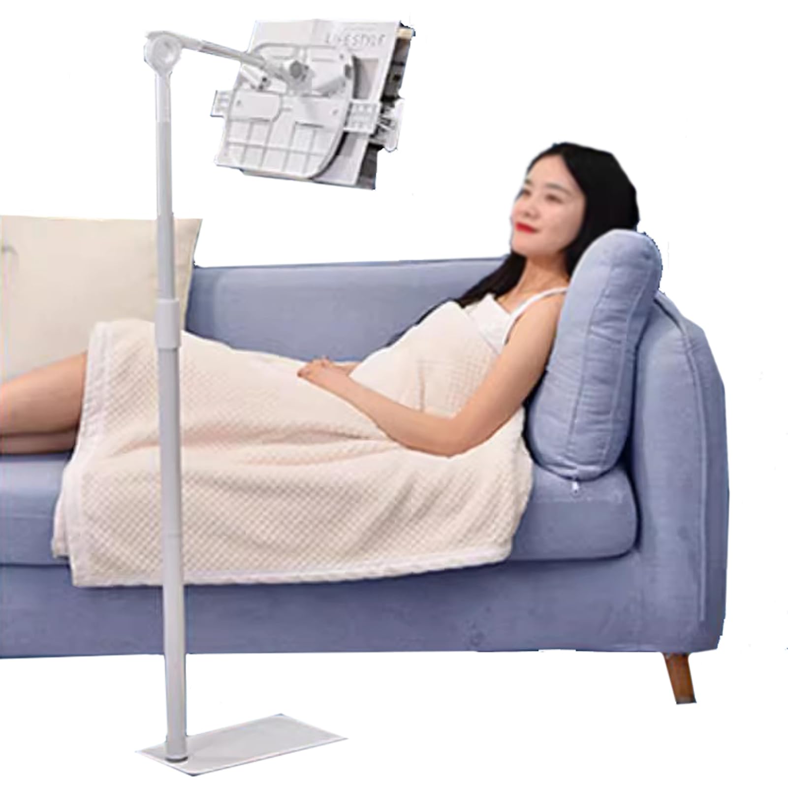 Soporte De Suelo Para Lectura De Libros, Soporte De Libros Para Revistas Soporte De Lectura Para Cama Atril Estudio, 90Cm Altura, Para Escritorio, Cama, Sofá, Oficina