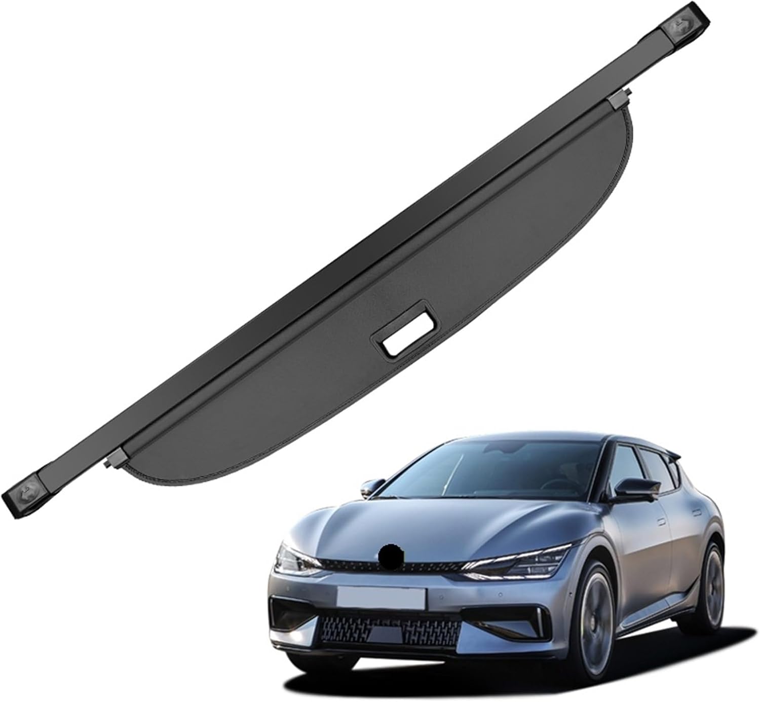 for Kia EV6 2022 Retractable Trunk Cargo Cover Parcel Rack Waterproof Shield Privacy Auto Accessories