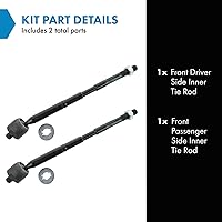 Vista 424 de TRQ Juego de barras de acoplamiento interiores delanteras 2 piezas compatibles con Acura RDX 2013-2018