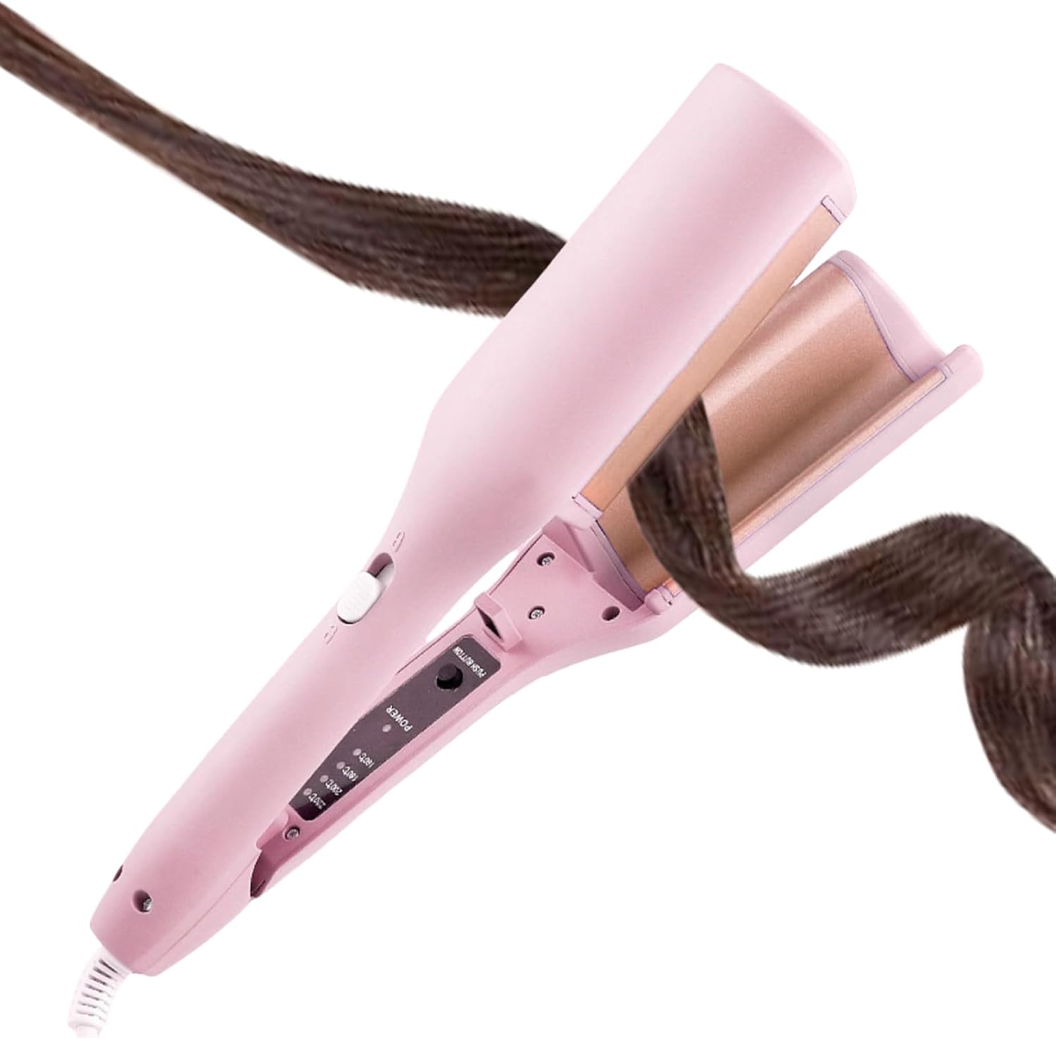 Elektrisch krultang, haarijzeren krultje – Travel Portable Hair Curling Iron | Anti-Scald Ergonomic Handghend Wand, Ionisch Styler Tool met 15-seconden verwarming voor thuis, salon, slaapzaal, hotel