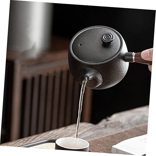 Miniatura 6 de Elegante Vintage Cerámica Negra Porcelana Juego de Té Tetera Tetera Tetera para Oficina