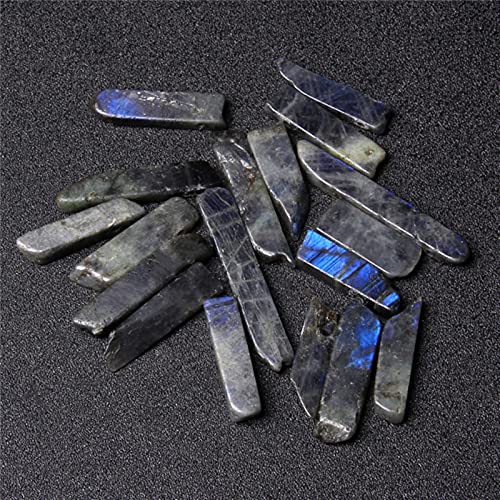 DarryDooly 5 pcs/lot Naturel Cristal Brut Quartz bâton Perle irrégulière Haut percé Pierre bâton Point Perles Pendentif pour Fabrication de Bijoux Fournitures