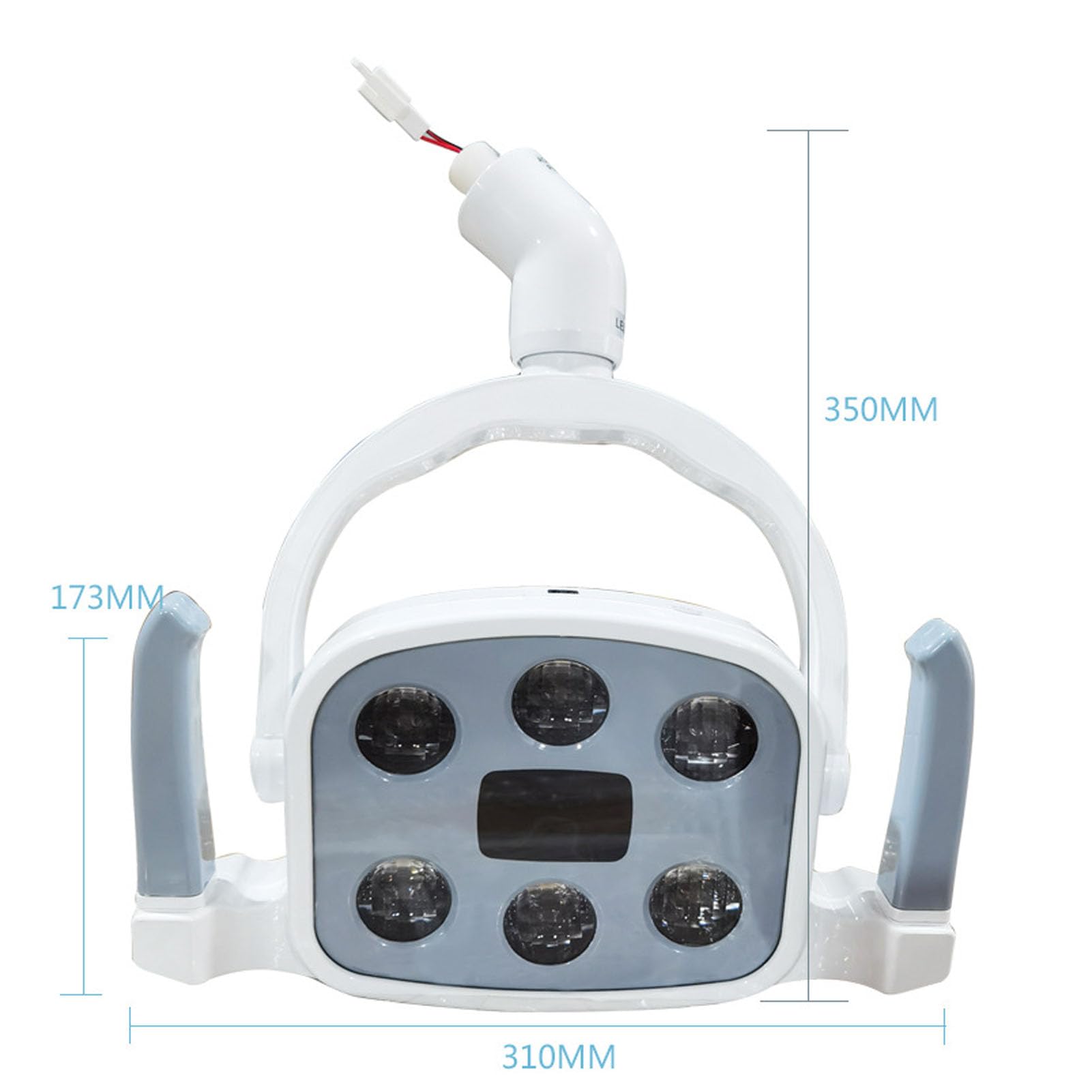 Dental Oral lampa indukcyjna do badań chirurgicznych, z 6 wysokowydajnymi diodami LED, bezcieniowe, zimne światło, zdejmowany uchwyt do akcesoriów do krzeseł dentystycznych, 22/26 mm