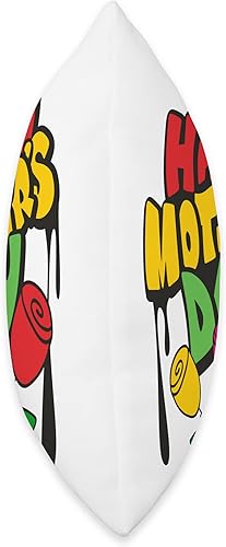 Miniatura 2 de African American Flowers Love Mom Happy Mothers Day Melanin Drip Afro Moms Wishes Messages Throw Pillow 16x16 Multicolor