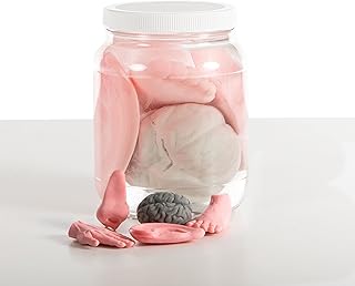 Growing Body Parts Jar, Anatomy Science Toy for Kids (1/2 Gallon)