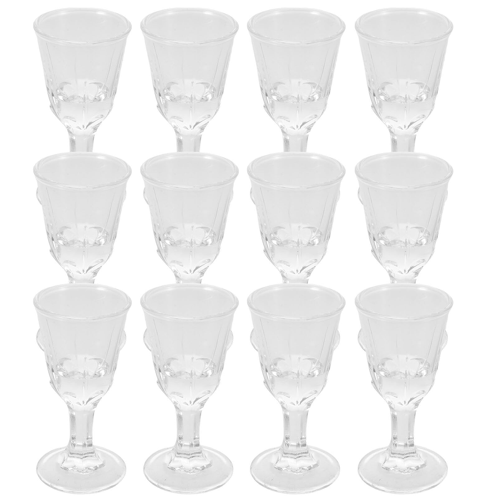 Mini verres à pied pour cocktail et whisky NUOBESTY | Lot de 12 petits verres de fête