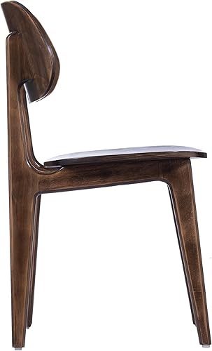 Miniatura 11 de Flash Furniture Verona Silla de comedor de madera maciza, silla de restaurante de grado comercial con respaldo contorneado, marco de madera maciza,