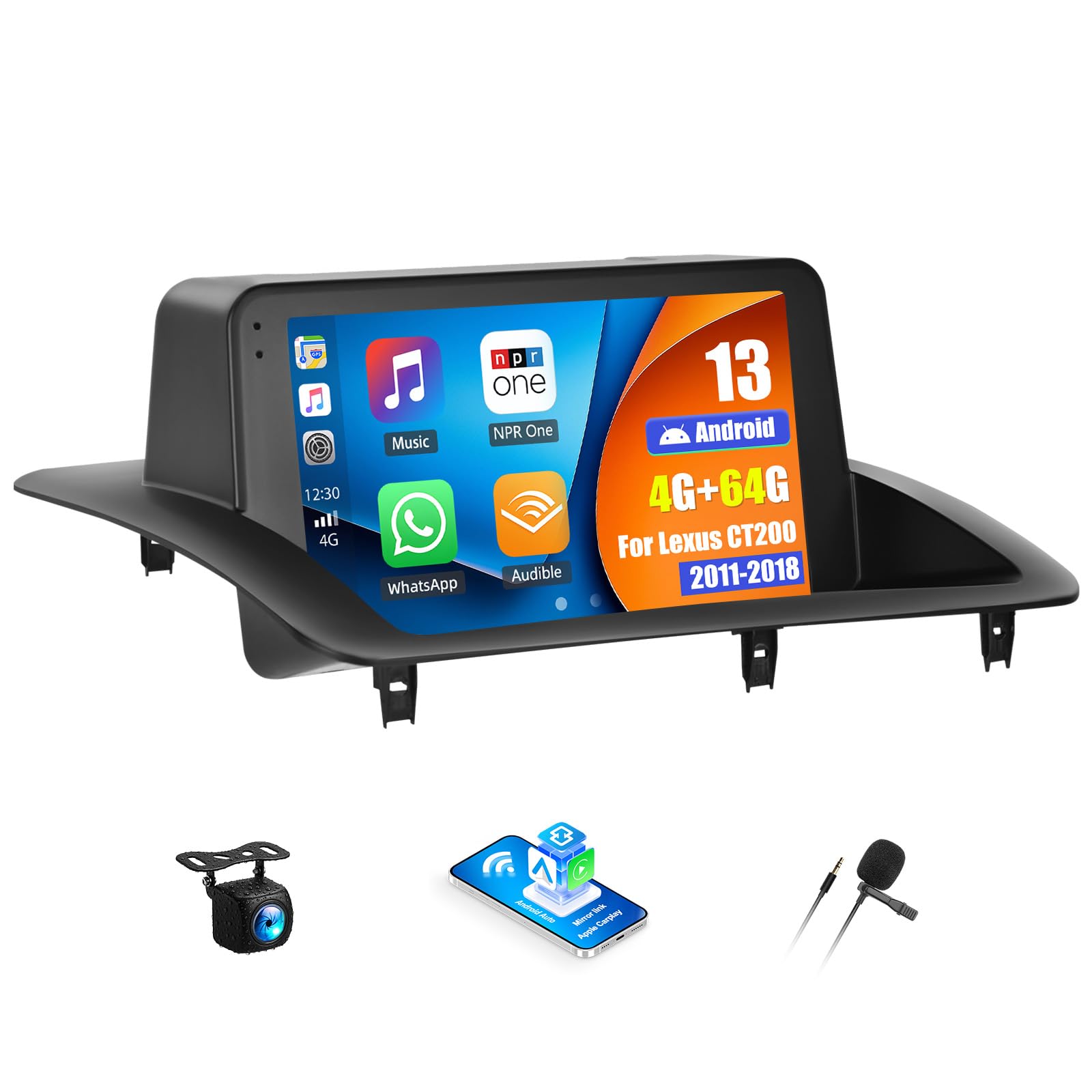 Amazon.com: 4G+64G Android Car Stereo Radio for Lexus CT200 2011